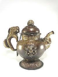 Tibetan Tea And Water Offering Vessel Water Pot, [antique Finishing]