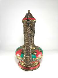Tibetan Bhumpa- Bhumba Water Pot, With [stone Setting]