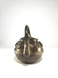 Tibetantea And Water Offering Vessel, With Ashta Mangal, [antique Finishing]