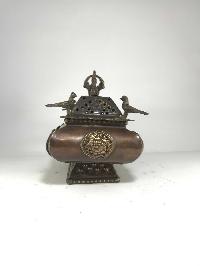 Tibetan Incense Burner, [antique Finishing], [makal, Maka, Incense Burner]