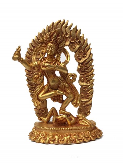 Statue Of Vajravarahi - Dorje Phagmo Yogini, [full Gold Plated]