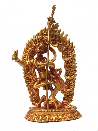 Statue Of Simhamukha Yogini, Senge Dongma, [full Gold Plated]