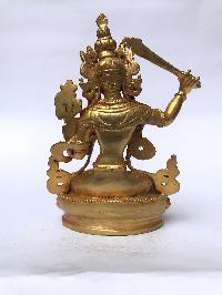 Statue Of Manjushri, [full Gold Plated]