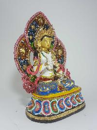 Tibetan Statue Vajrasattva Of In [traditional Color Finishing]