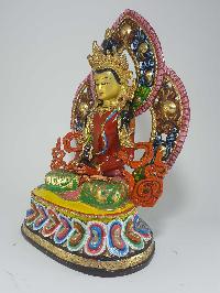 Tibetan Statue Of Amitayus, Aparimita In [traditional Color Finishing], Chepame