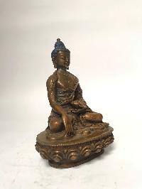 Tibetan Statue Of Shakyamuni Buddha, [chocolate Oxidized]