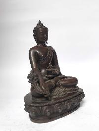 Tibetan Statue Of Medicine Buddha, [chocolate Oxidized]