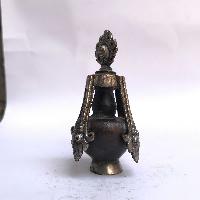 Tibetan Bumpa, [silver Plated Oxidized]