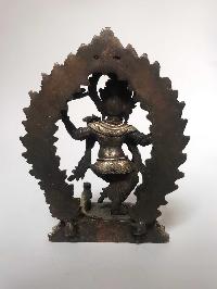 Tibetan Statue Of Ganesh, [silver Plated Oxidized]
