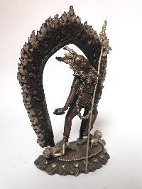 Tibetan Statue Of Vajrayogini, [silver Plated Oxidized]