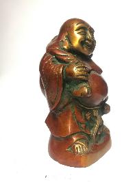 Statue Of Laughing Buddha, [red Oxidized]