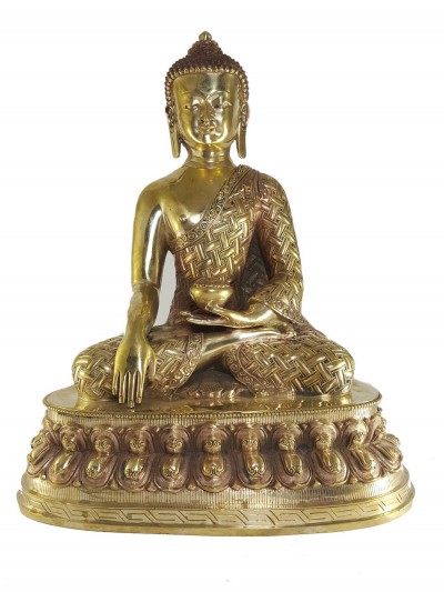 Tibetan Statue Of Shakyamuni Buddha, [glossy Finishing]