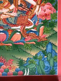 Tibetan Thangka Of Ushnishavijaya - Namgyalma,traditional Color, [using Real Gold]