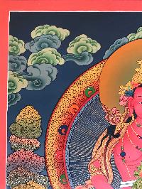 Tibetan Thangka Of Aparimita - Chepame,traditional Color, [using Real Gold]