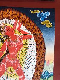 Tibetan Thangka Of Vajrayogini,traditional Color, [using Real Gold]
