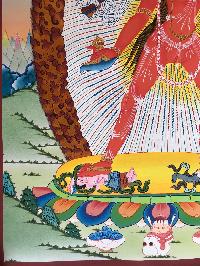 Tibetan Thangka Of Vajrayogini,traditional Color, [using Real Gold]