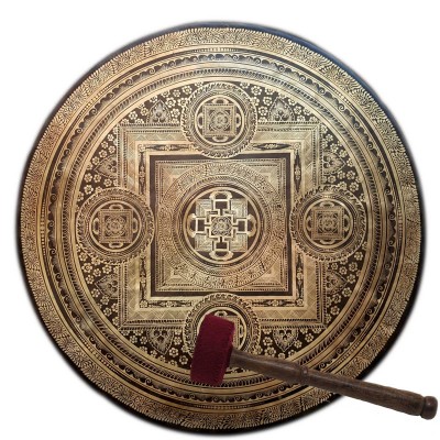 Handmade [gong], Bronze Chau Gong, Tam-tam Gong, Symphonic Gong With [mandala] Etching