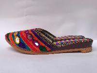 Nepali Handmade Sandals, With Heals And Bead Design