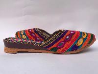 Nepali Handmade Sandals, With Heals And Bead Design
