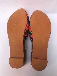Nepali Handmade Sandals, With Heals And Bead Design