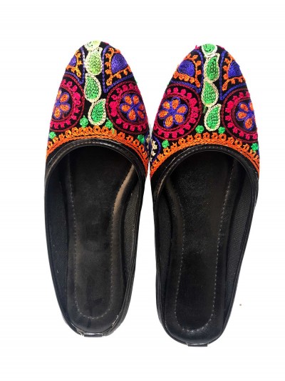 Nepali Handmade Sandals, With Heals And Bead Design