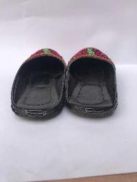 Nepali Handmade Sandals, With Heals And Bead Design