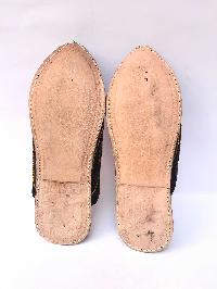 Nepali Handmade Aladdin Sandals, With Leather And Bead Design
