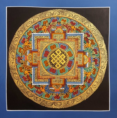 Tibetan Small Endless Knot -srivastava Student Square Mandala, [good Quality], [student Mandala]