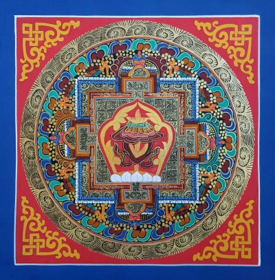 Tibetan Small Student Square Mandala Parasol, [good Quality], [student Mandala]