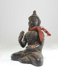 Tibetan Statue Of Amoghasiddhi - Blessing Buddha, [antique Finishing]