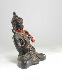 Tibetan Statue Of Amoghasiddhi - Blessing Buddha, [antique Finishing]