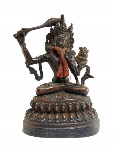 Tibetan Statue Of Manjushri, [antique Finishing]