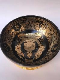 Hand Beaten Singing Bowls, [vairocana Buddha Carved], [good Quality], [select Accessories]