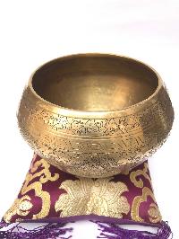Gulpa Singing Bowl With Ashta Manga [fine Carving], [select Accessories]