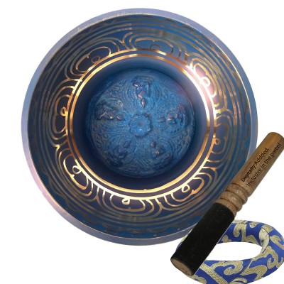 [third Eye Chakra], Singing Bowl With [pancha Buddha Embossed], [select Accessories]