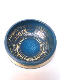 [third Eye Chakra], Singing Bowl With [ashta Manga Embossed] Ver 4, [select Accessories]