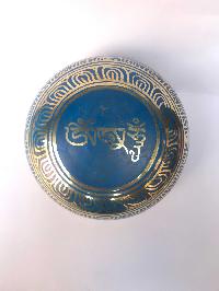 [third Eye Chakra], Singing Bowl With [ashta Manga Embossed] Ver 4, [select Accessories]