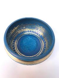 [third Eye Chakra], Singing Bowl With [ashta Manga Embossed] Ver 3, [select Accessories]