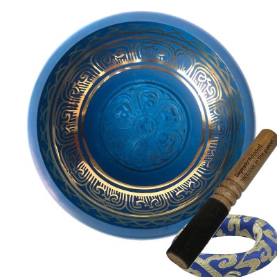 [third Eye Chakra], Singing Bowl With [om Mani Padme Hum Embossed], [select Accessories]