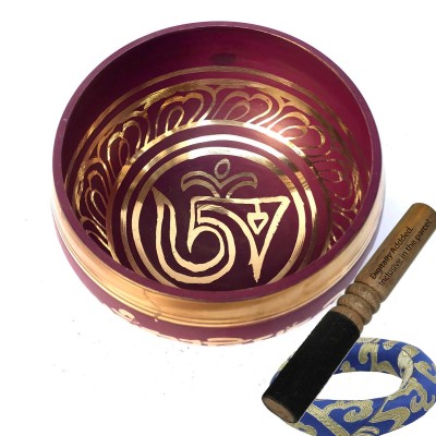 [crown Chakra], Singing Bowl With [tibetan Om], [select Accessories]