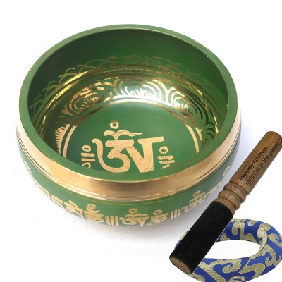 [heart Chakra], Singing Bowl With [tibetan Om], [select Accessories]