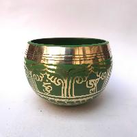[heart Chakra], Singing Bowl With [endless Knot], In[green], [select Accessories]