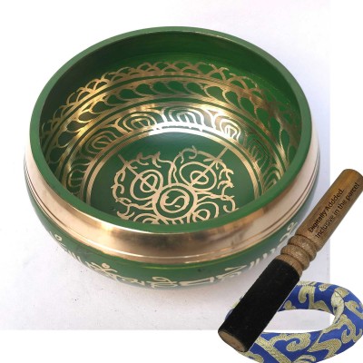 [heart Chakra], Singing Bowl With [double Dorje], In[green], [select Accessories]