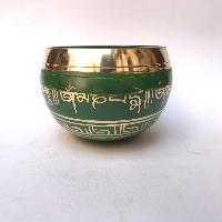 [heart Chakra], Singing Bowl With [double Dorje], In[green], [select Accessories]