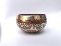 [bronze], Casting Singing Bowls, With Om Mani Padme Hum In [red], [select Accessories]