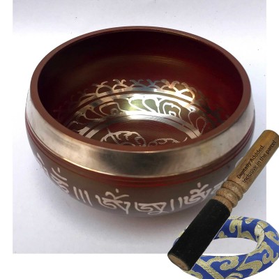 [bronze], Casting Singing Bowls, With Double Dorje In [red], [select Accessories]