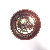 [bronze], Casting Singing Bowls, With Double Dorje In [red], [select Accessories]