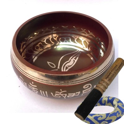 [bronze], Casting Singing Bowls, With Buddha Eye In [red], [select Accessories]