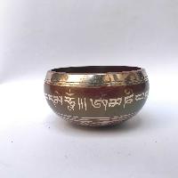 [bronze], Casting Singing Bowls, With Buddha Eye In [red], [select Accessories]