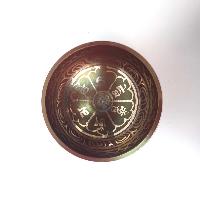 [bronze], Casting Singing Bowls, With Om Mani Padme Hum In [red], [select Accessories]